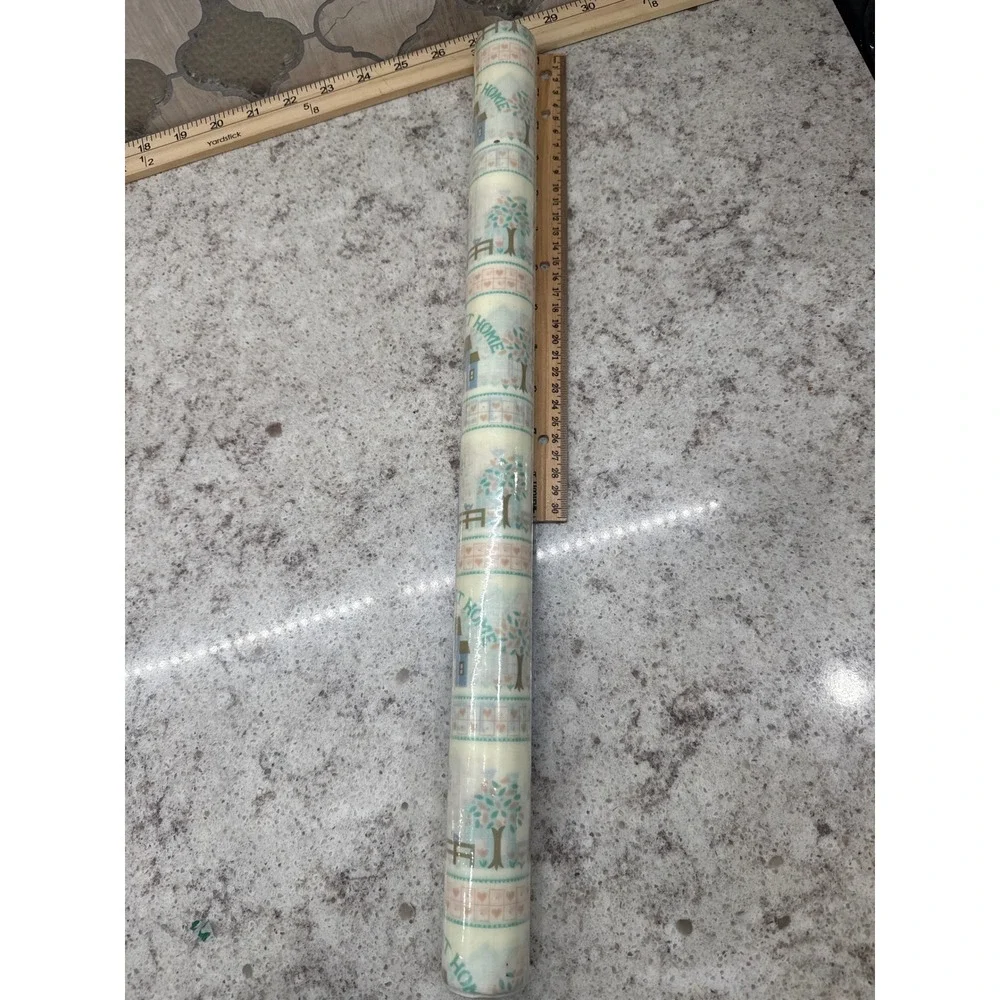 Rubbermaid Vintage 1989 Shelf Liner Home Sweet Home Country 20in x 1.67yd Roll